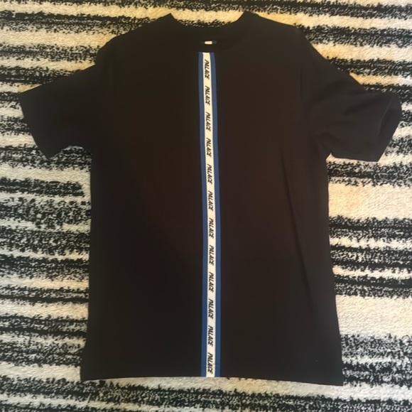 Palace Vertical Weave T-Shirt Black Large FW17 - Picture 2 of 5
